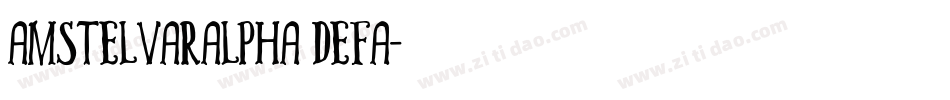 AmstelvarAlpha Defa字体转换